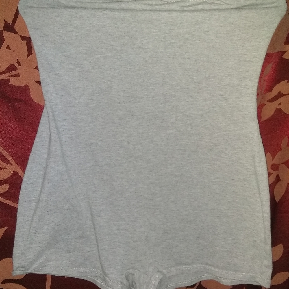 Short shorts strapless romper